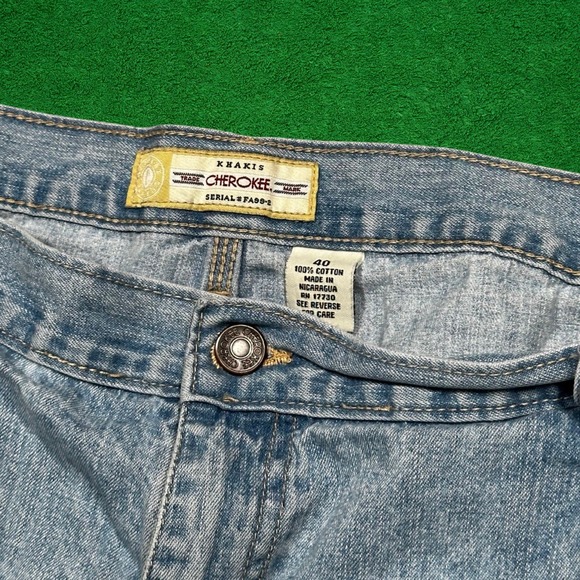 Y2K Cherokee Denim Carpenter Baggy Jean Shorts - Picture 3 of 4